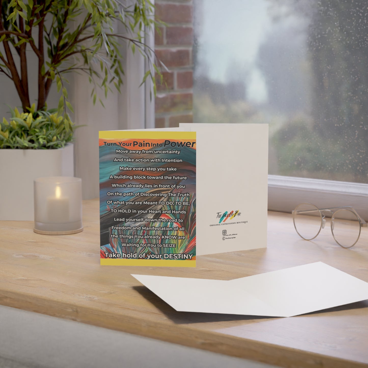 Greeting Card - Turn Your Pain Into POWER