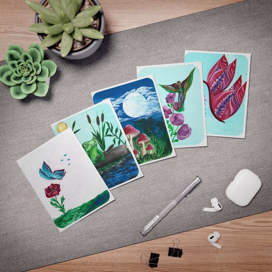 Nature Scenes Artisan Greeting Cards (5-Pack)