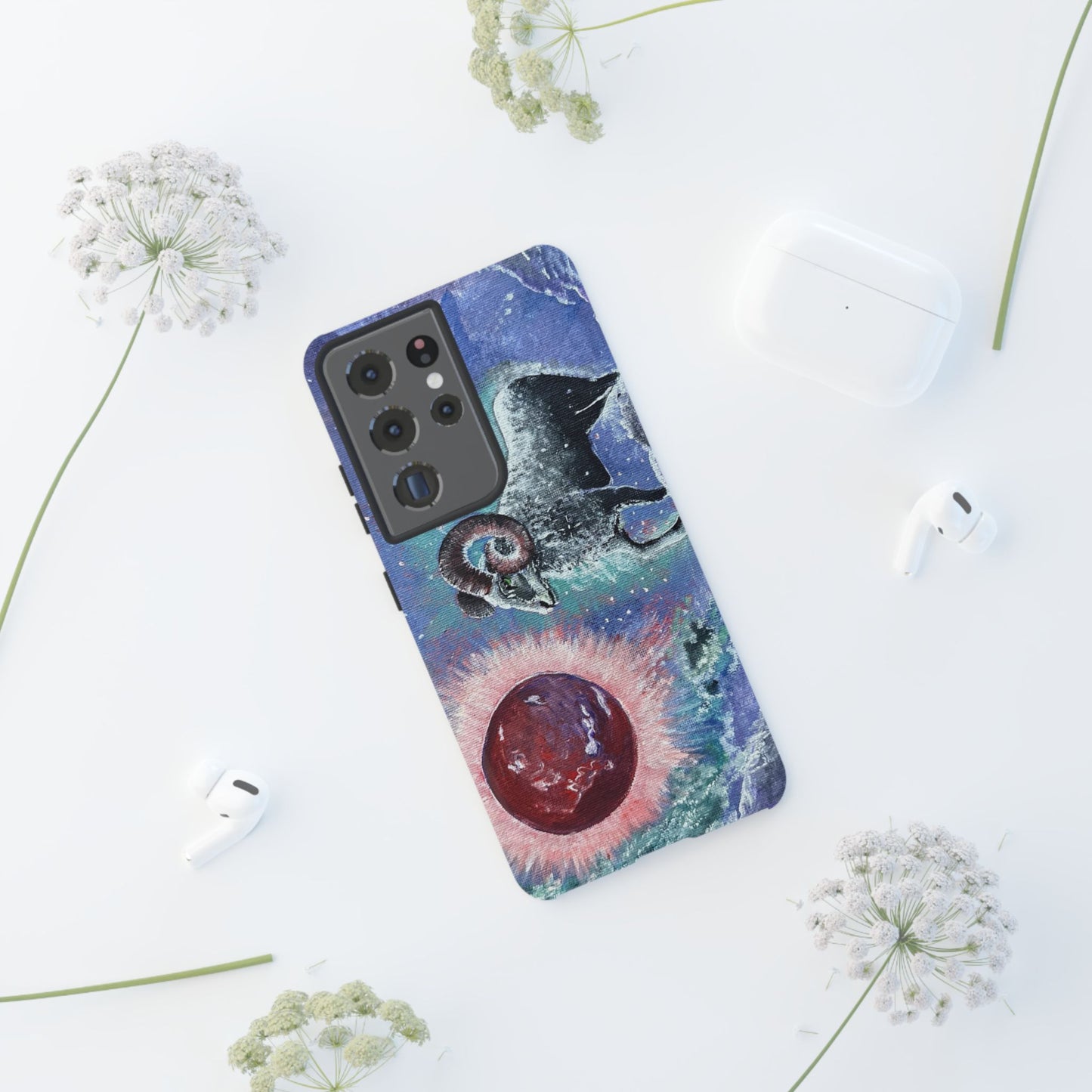 Tough Phone Case Aries Design by Dive Up