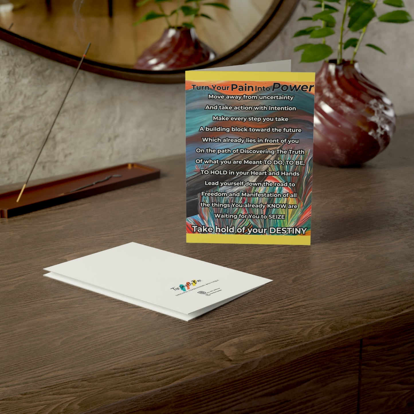 Greeting Card - Turn Your Pain Into POWER