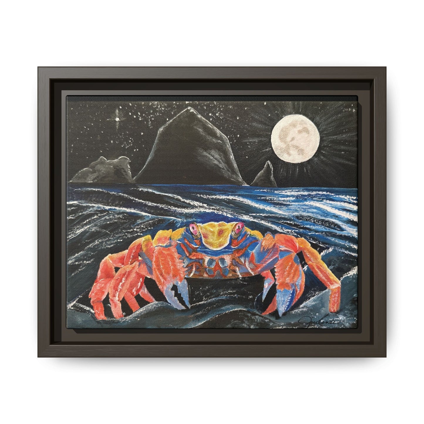For the Love of Cancer - Zodiac inspired Framed Canvas Print