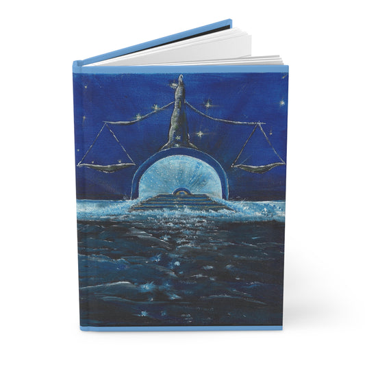 Libra Hardcover Journal, balance through truth and understanding - Zodiac Notebook, Astrology Diary, Constellation Planner
