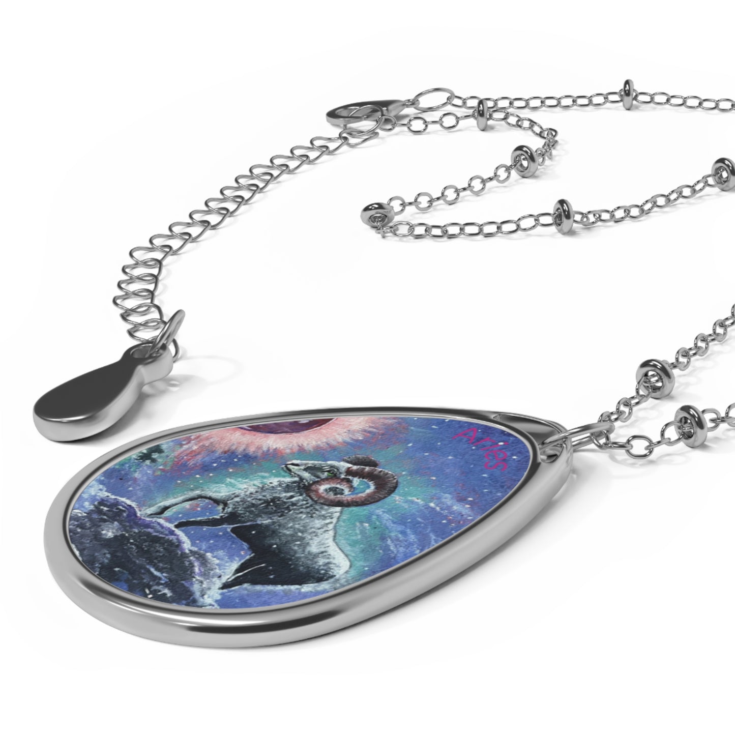 Oval Necklace, Aries Astrological Pendant, astrology Lover Gift, Everyday Elegance, Minimalist Design, Chic Treasure