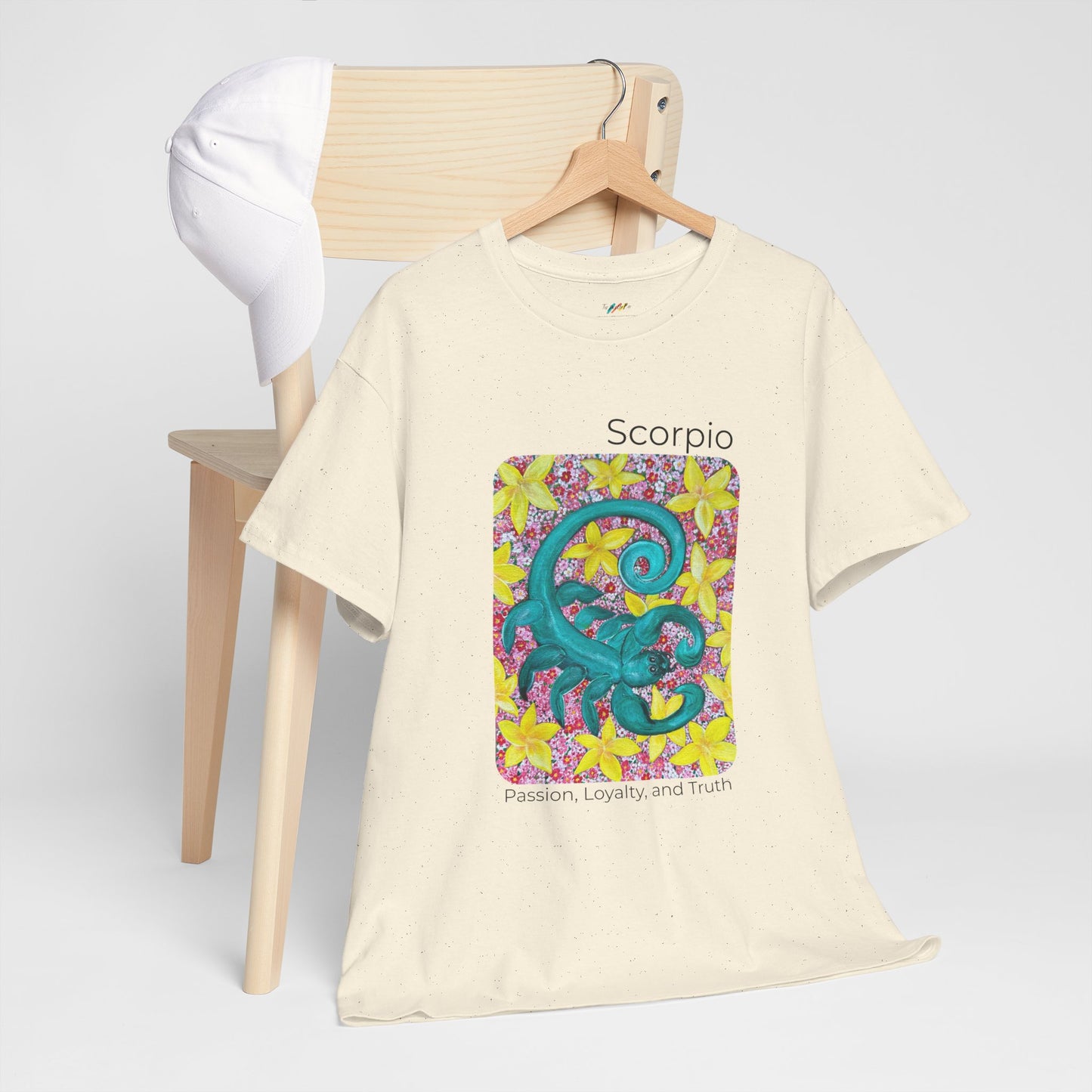 Scorpio Zodiac T-Shirt, Passion, Loyalty, and Truth, Horoscope Shirt, Colorful Tee, Unisex Heavy Cotton, Gift for Astrology Lovers, Birthday