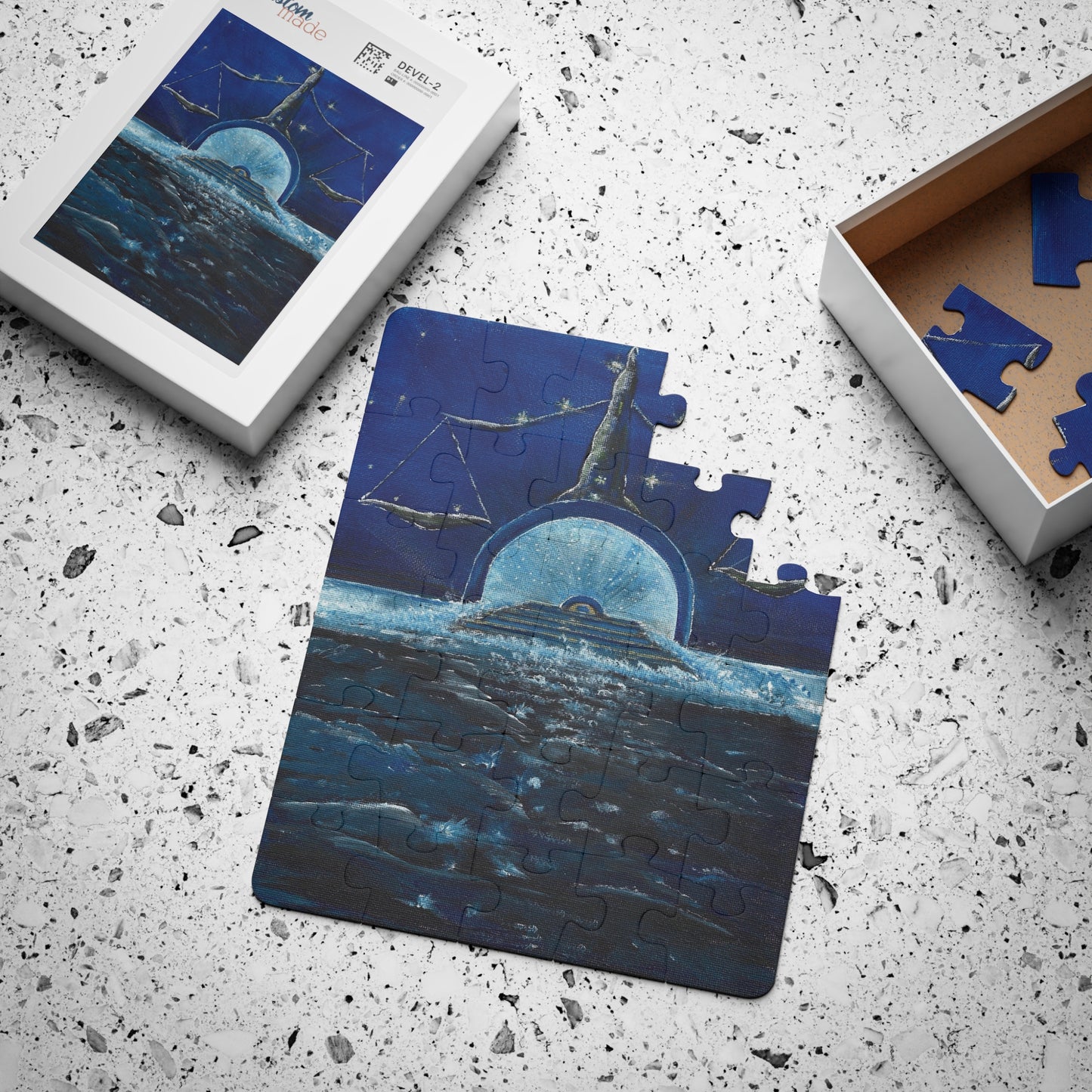 Kids' Puzzle, Libra Zodiac 30-Piece Jigsaw Puzzle, Scales Balance Harmony, Children's Educational Toy, Astrology Gift, Birthday Present