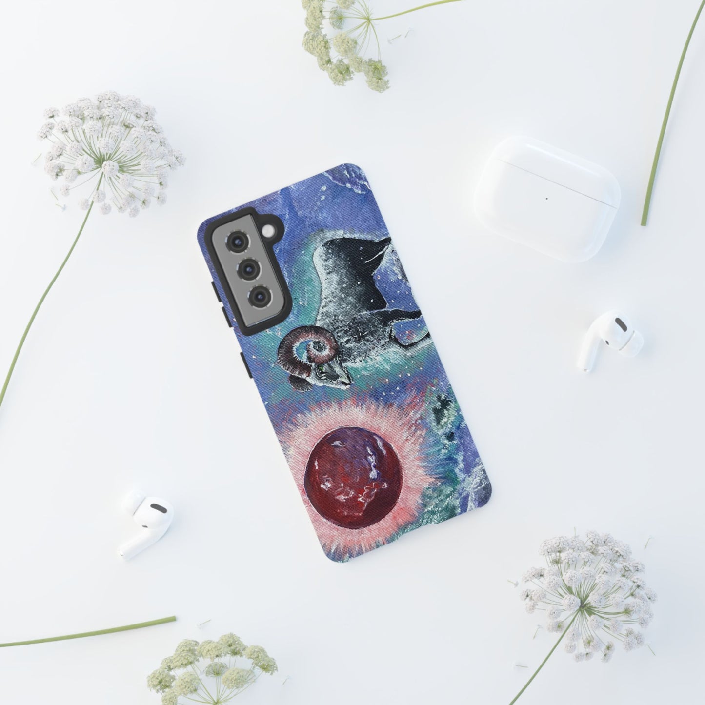 Tough Phone Case Aries Design by Dive Up