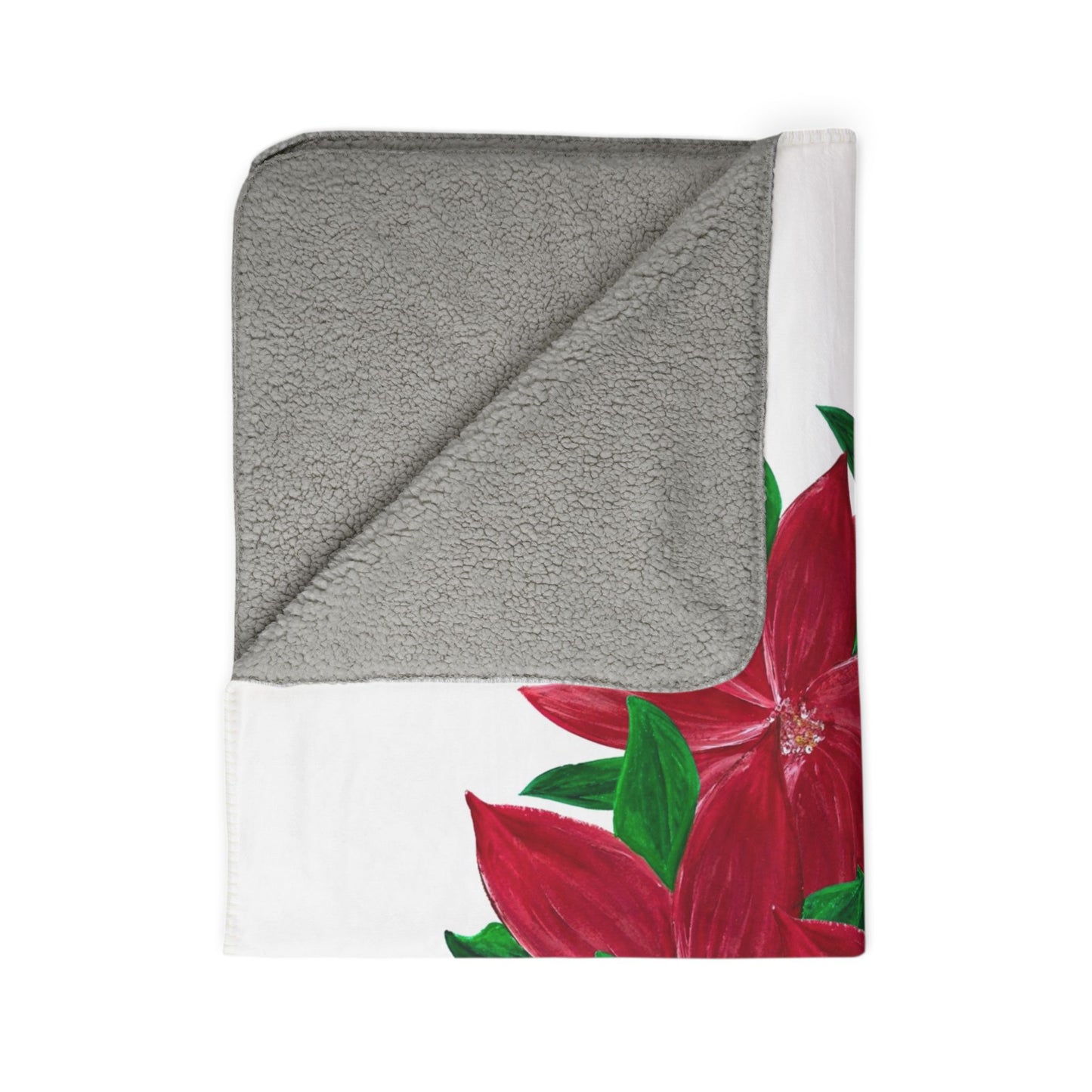 Cozy Floral Fleece Sherpa Blanket for Holiday Comfort, Perfect Gift for Christmas, Relaxing Home Décor, Poinsettia Design, Warm Throw [...]