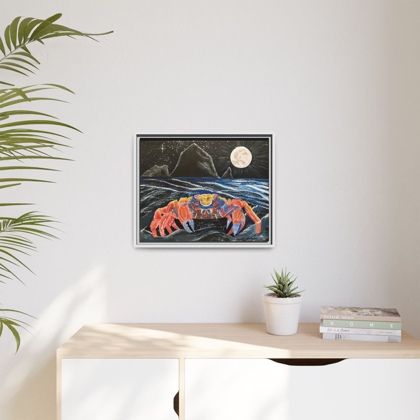 For the Love of Cancer - Zodiac inspired Framed Canvas Print