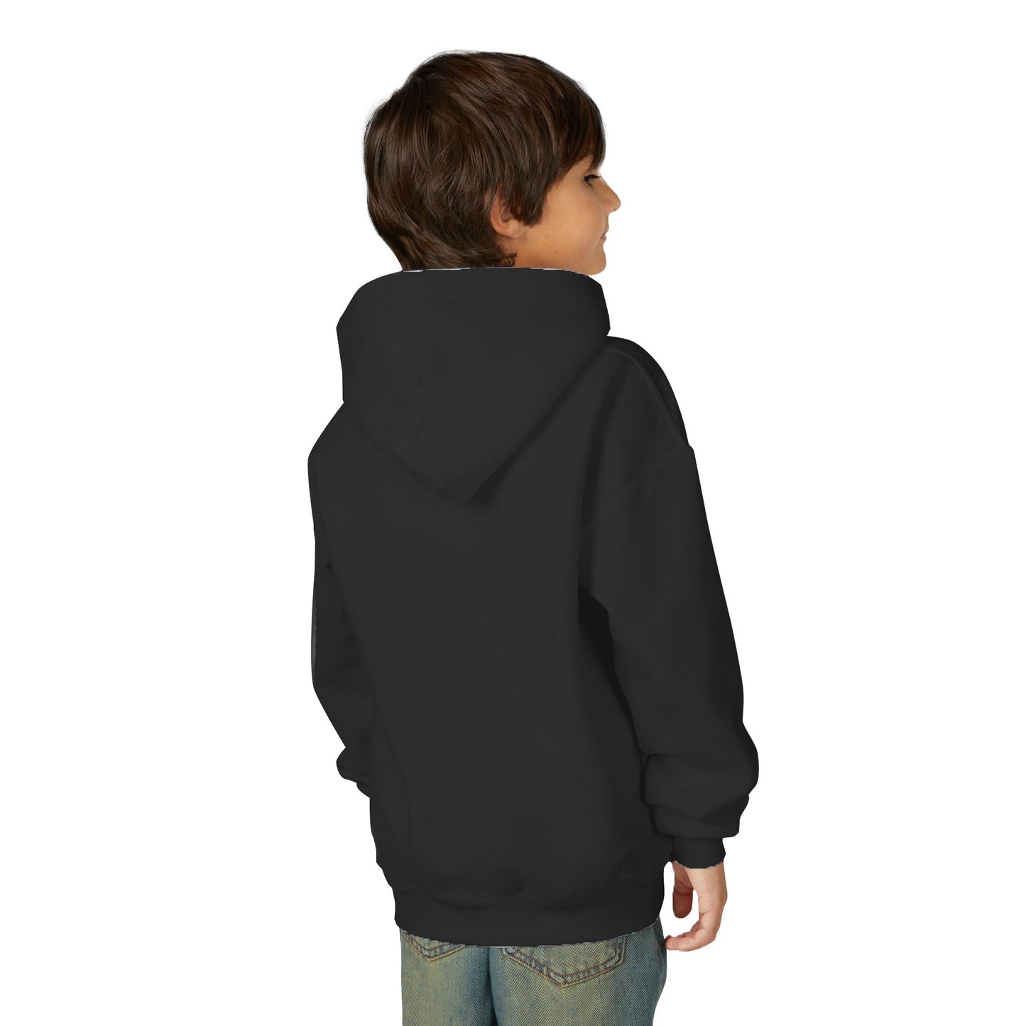 Spooky Pumpkin Witch Youth Hoodie | Halloween Sweatshirt, Fall Fashion, Cozy Outfit, Gift for Kids, Witch Costume