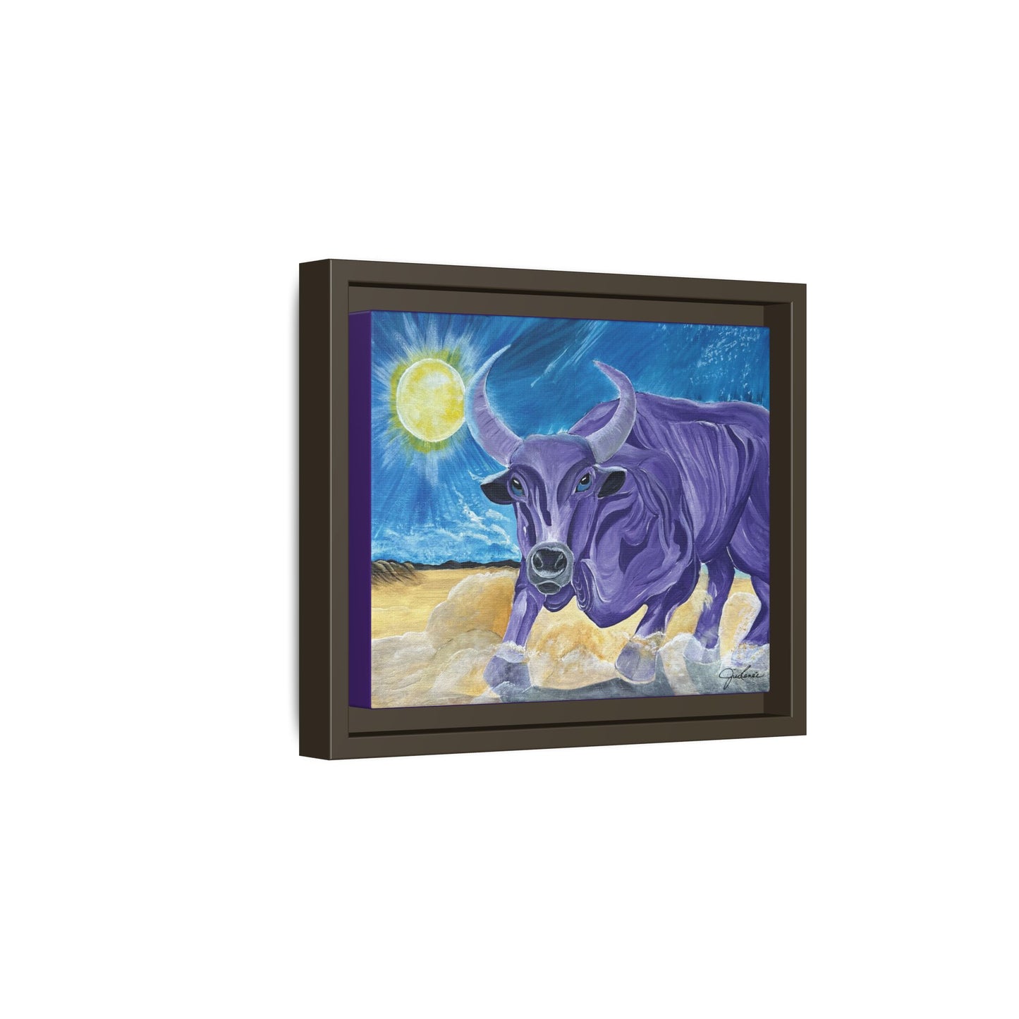 'Cecil's Taurus' Framed Canvas Print