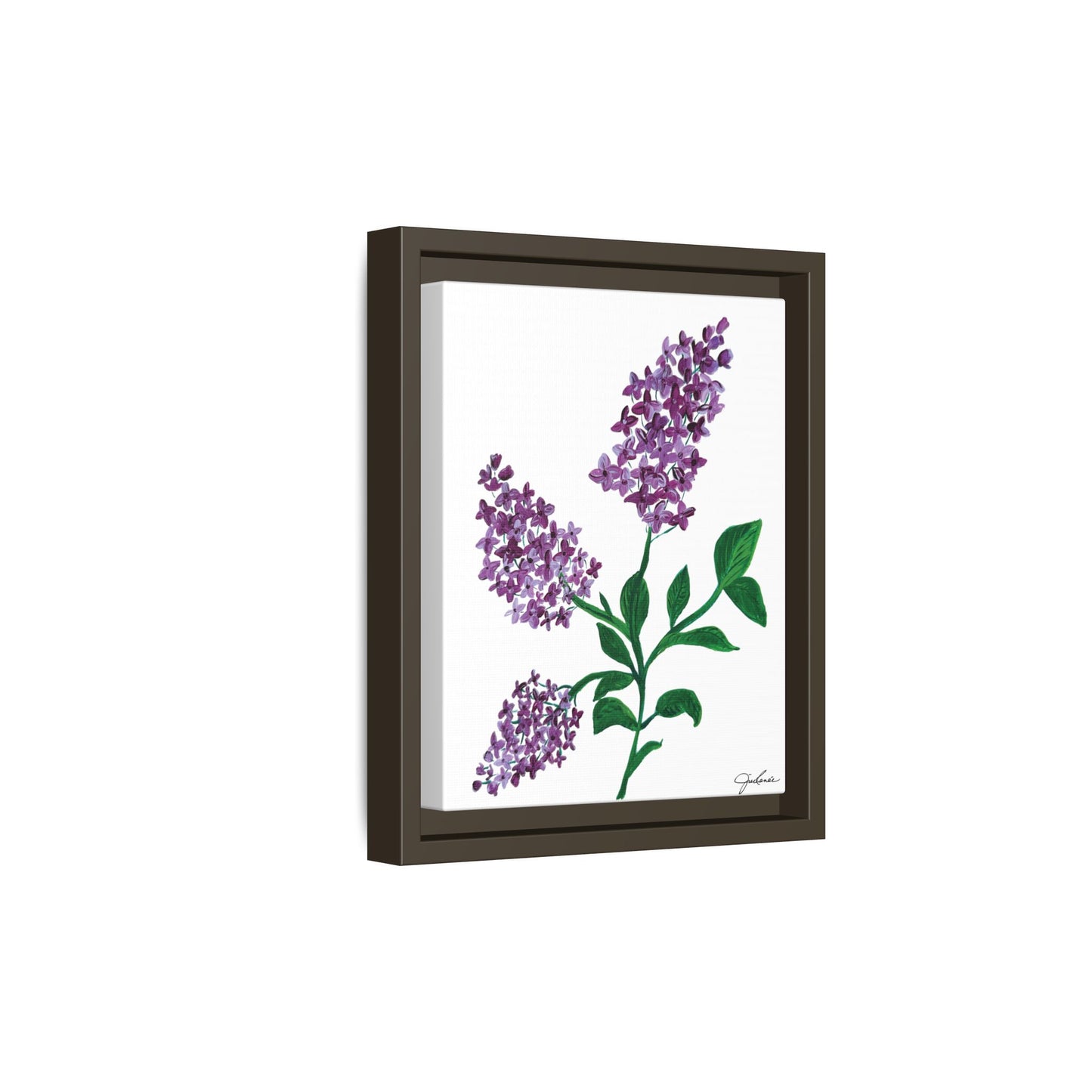 Framed Canvas Print ,  Lilacs! - Wall Art, Home Decor, Matte Canvas, Framed, Multi-color