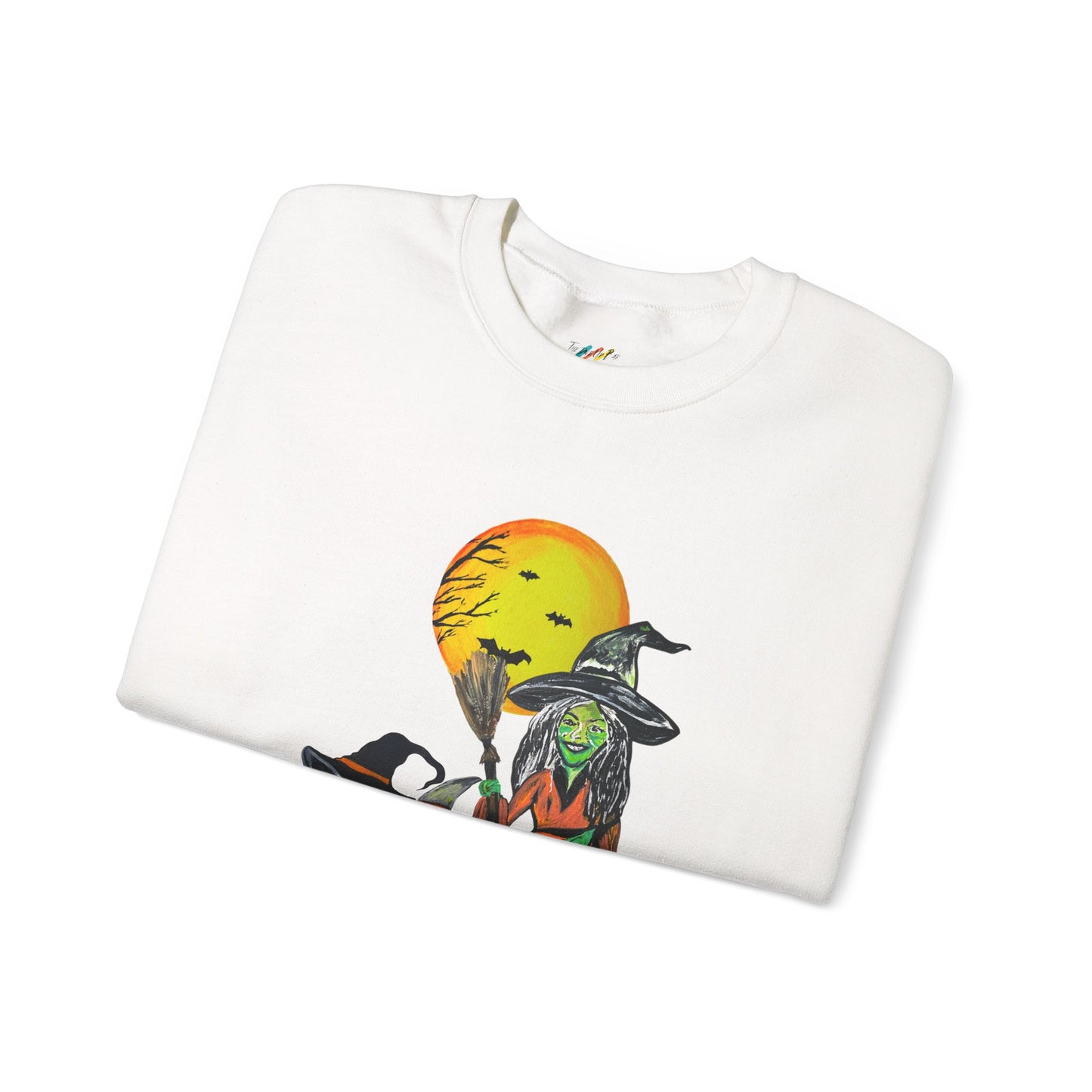 Spooky Season Witch Cats Sweatshirt | Halloween Pumpkin Moon
