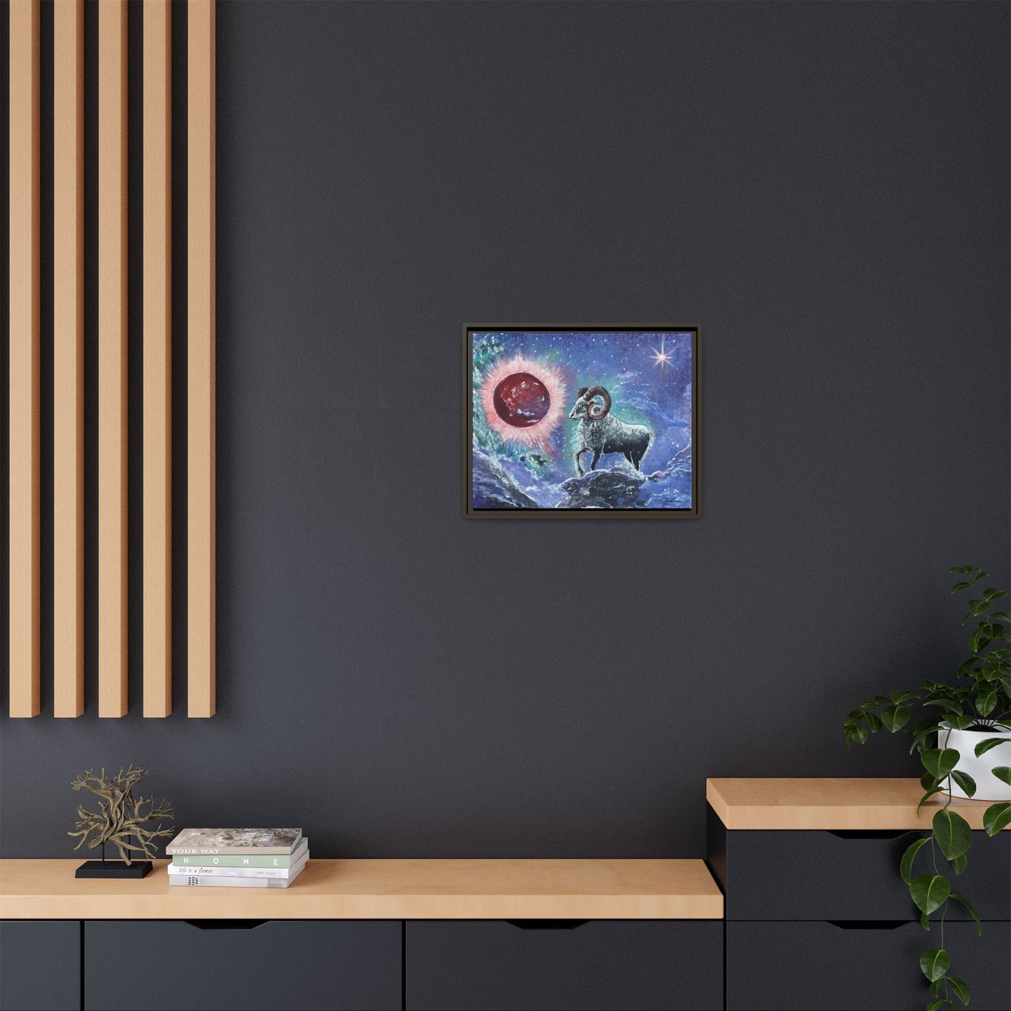 'Aries Ascending' Framed Canvas Print