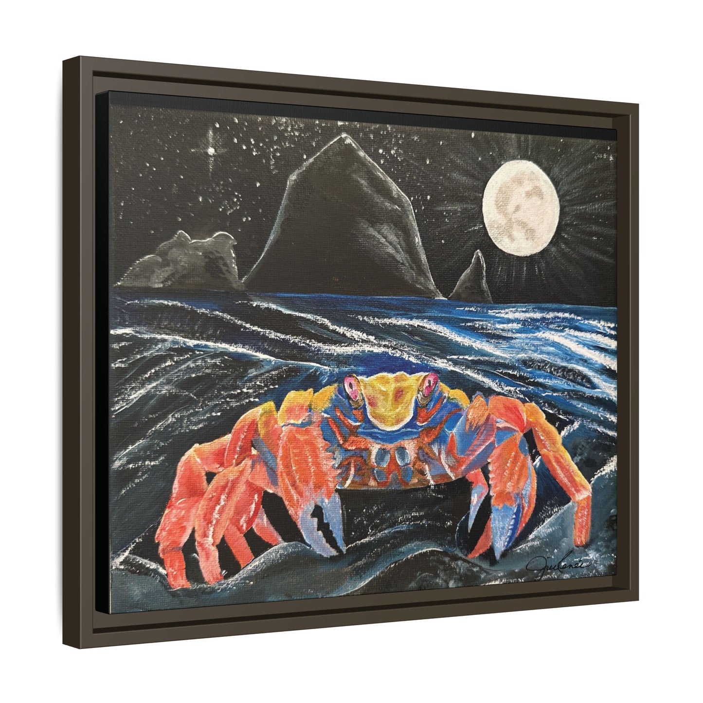 For the Love of Cancer - Zodiac inspired Framed Canvas Print