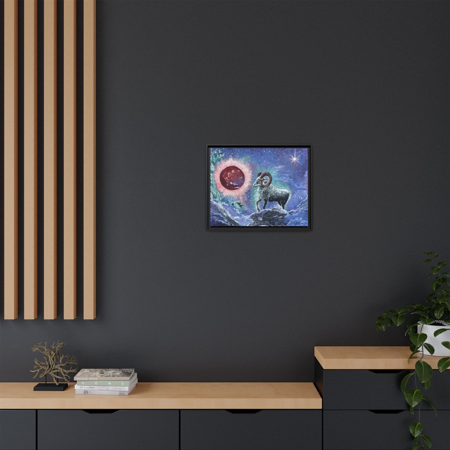 'Aries Ascending' Framed Canvas Print