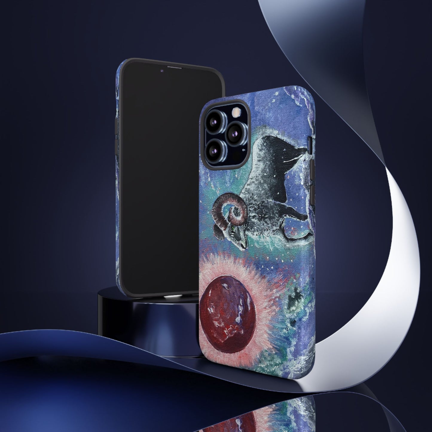 Tough Phone Case Aries Design by Dive Up