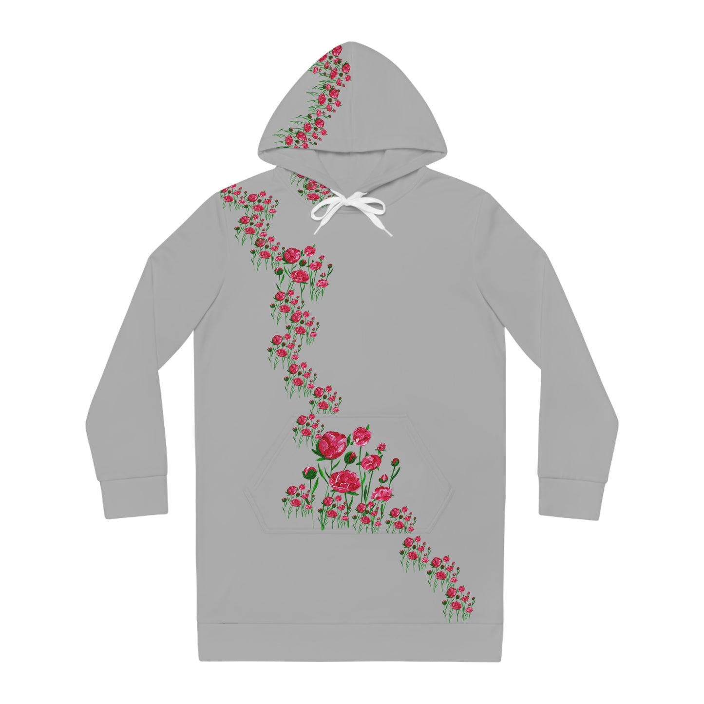 Floral Peony Sweatshirt Dress