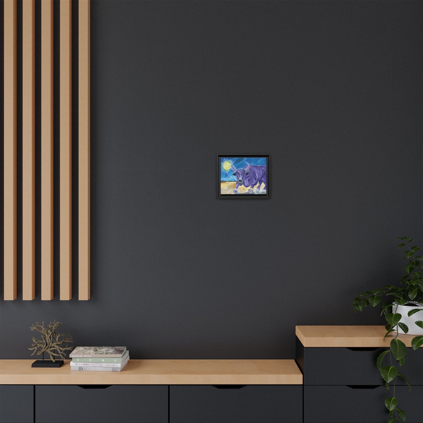 'Cecil's Taurus' Framed Canvas Print