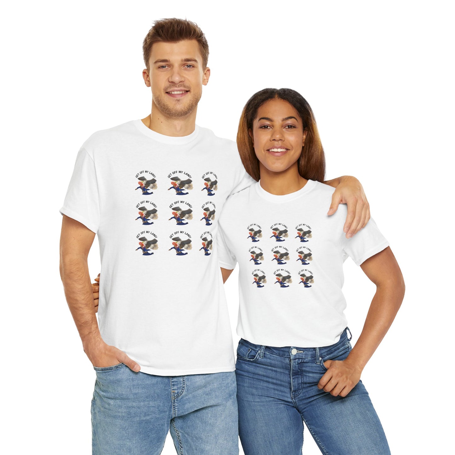 Resist Unisex Heavy Cotton Tee, Protest Graphic Shirt, Political Activist Clothing,  Statement T-Shirt - Get Off My Land
