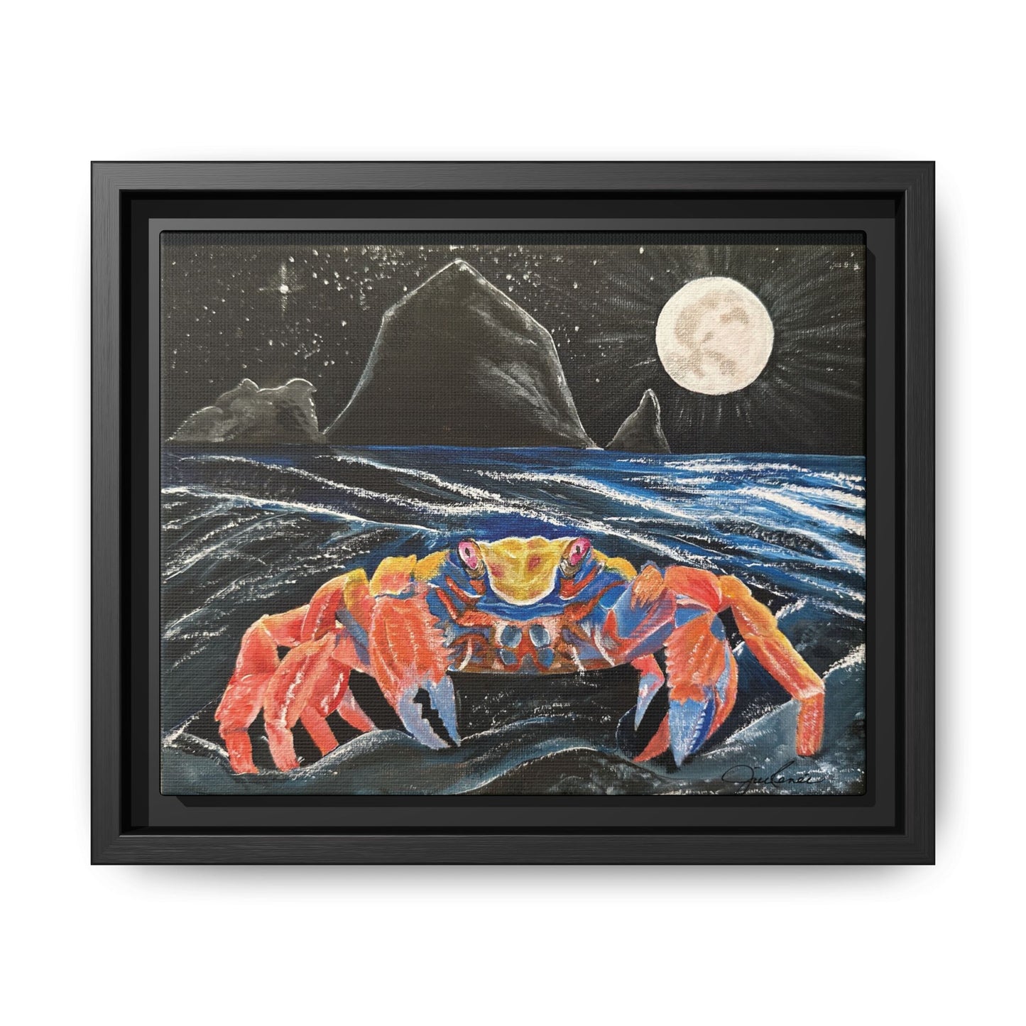 For the Love of Cancer - Zodiac inspired Framed Canvas Print