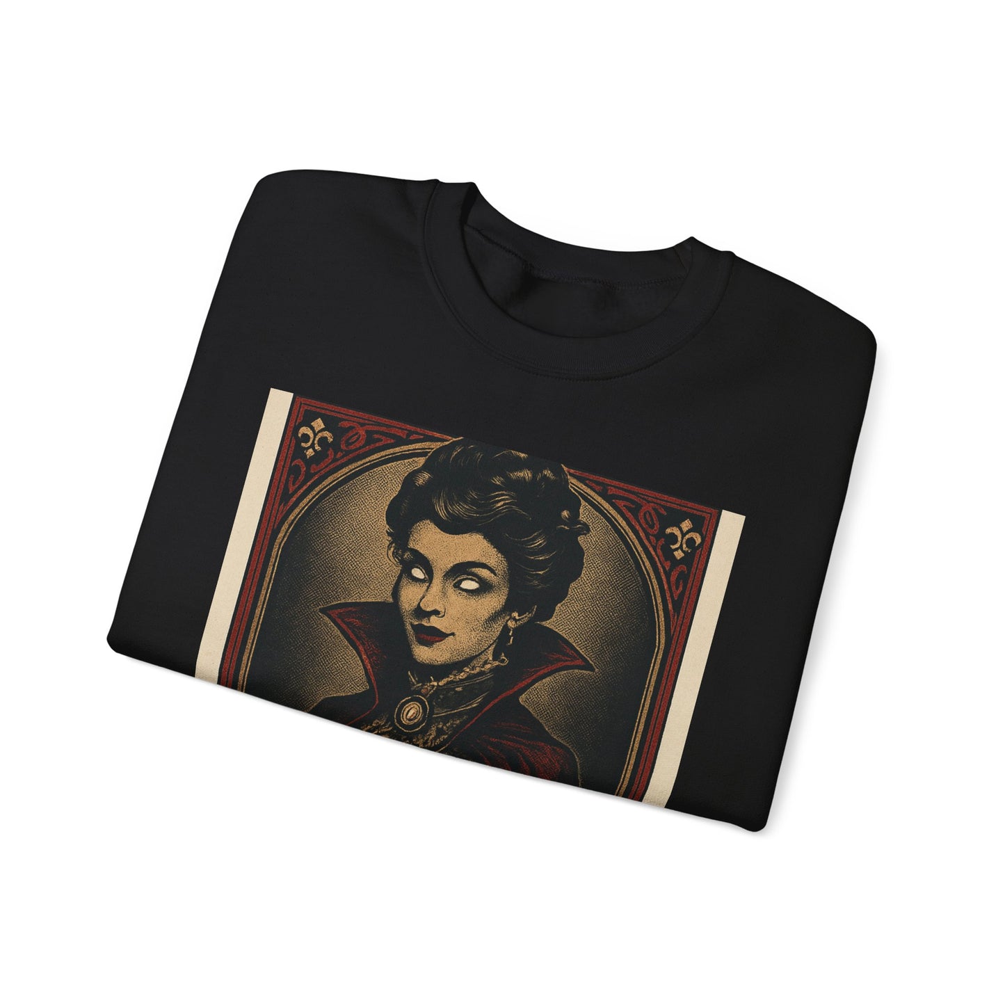 Vintage Style Spooky Vampire Crewneck Sweatshirt