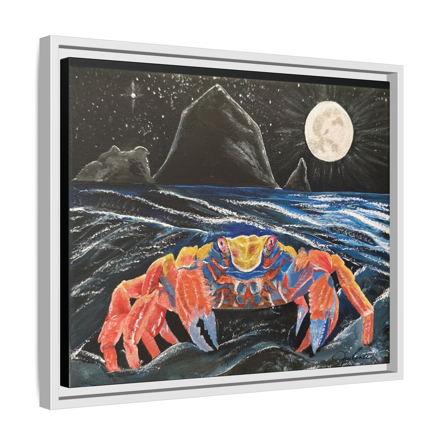 For the Love of Cancer - Zodiac inspired Framed Canvas Print