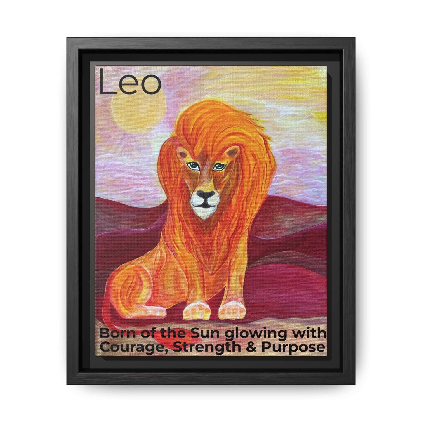 Leo the Lion Explained - Canvas Print