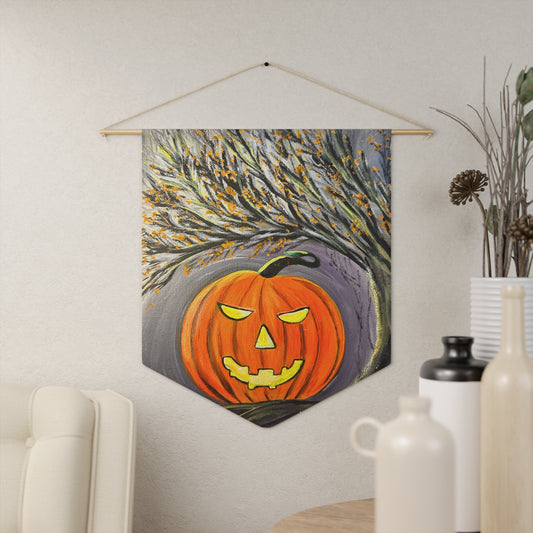 Halloween Pumpkin Pennant Banner, Fall Decor, Spooky Wall Hanging, Autumn Celebration, Holiday Party Decoration