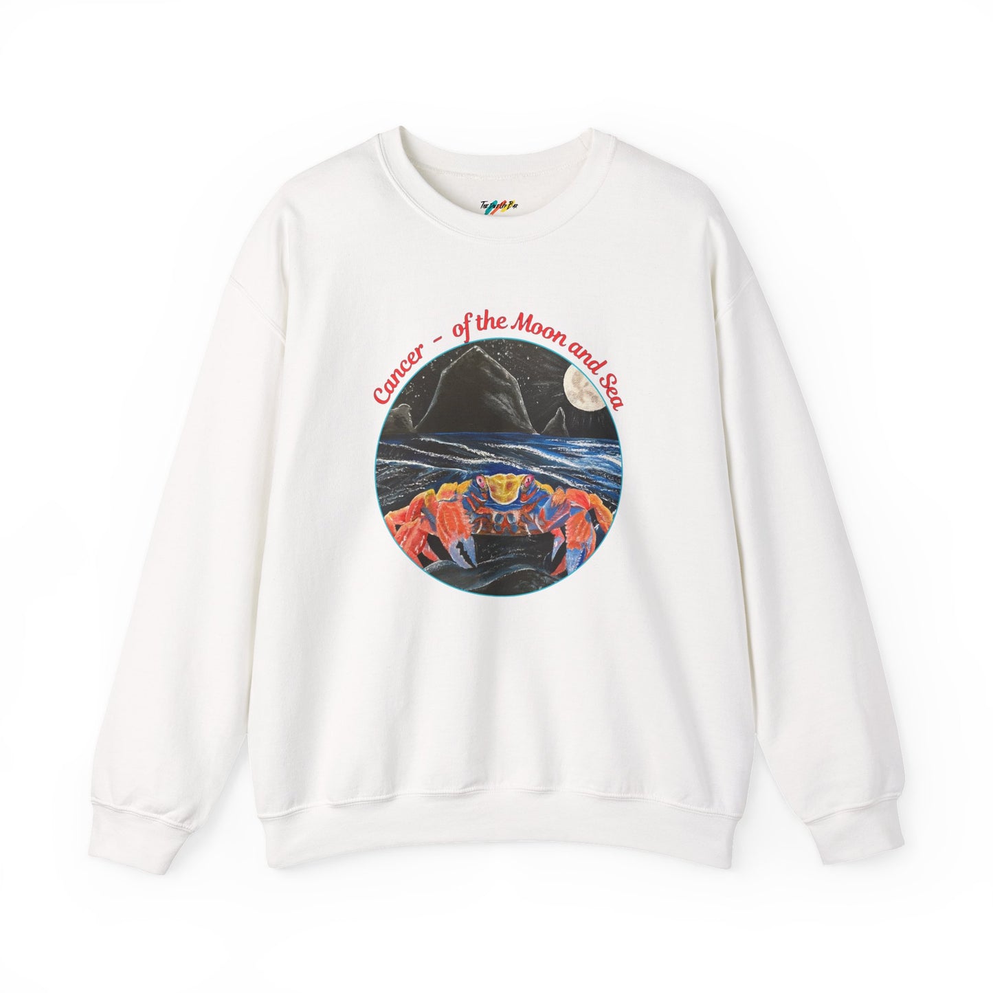 Cancer of the Moon and Sea Crewneck - Sweatshirt Inspirational and Colorful
