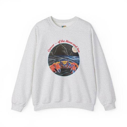 Cancer of the Moon and Sea Crewneck - Sweatshirt Inspirational and Colorful