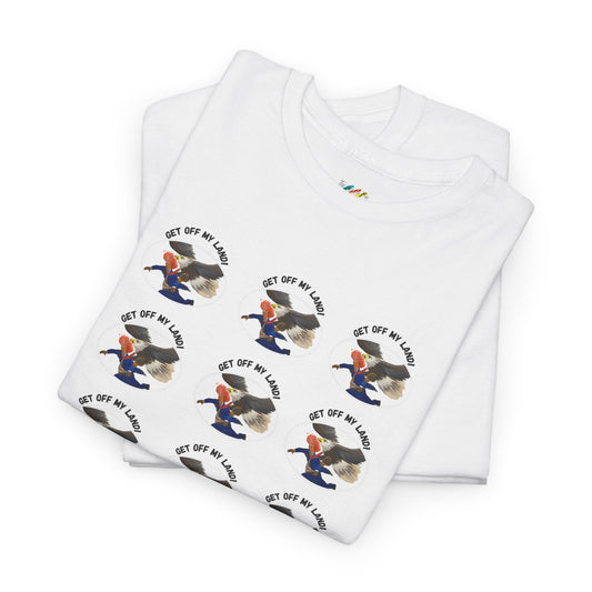Resist Unisex Heavy Cotton Tee, Protest Graphic Shirt, Political Activist Clothing,  Statement T-Shirt - Get Off My Land