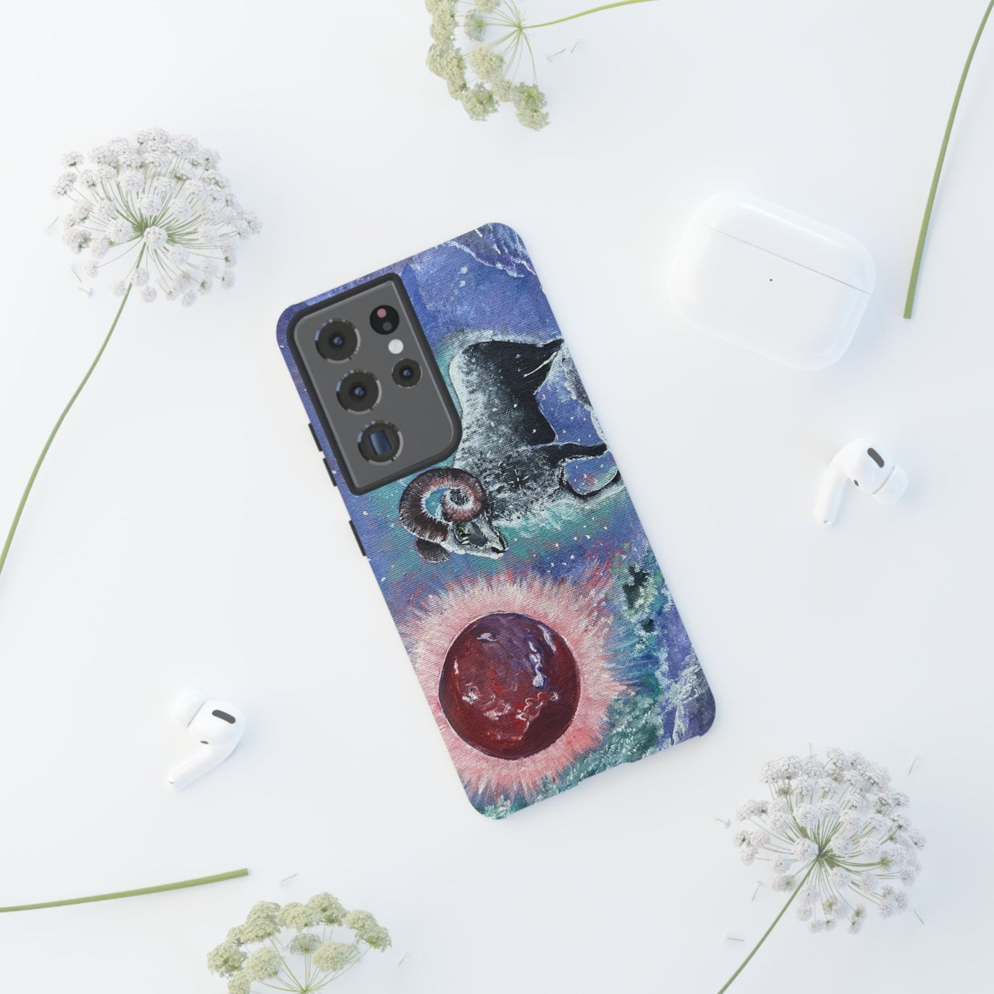 Tough Phone Case Aries Design by Dive Up