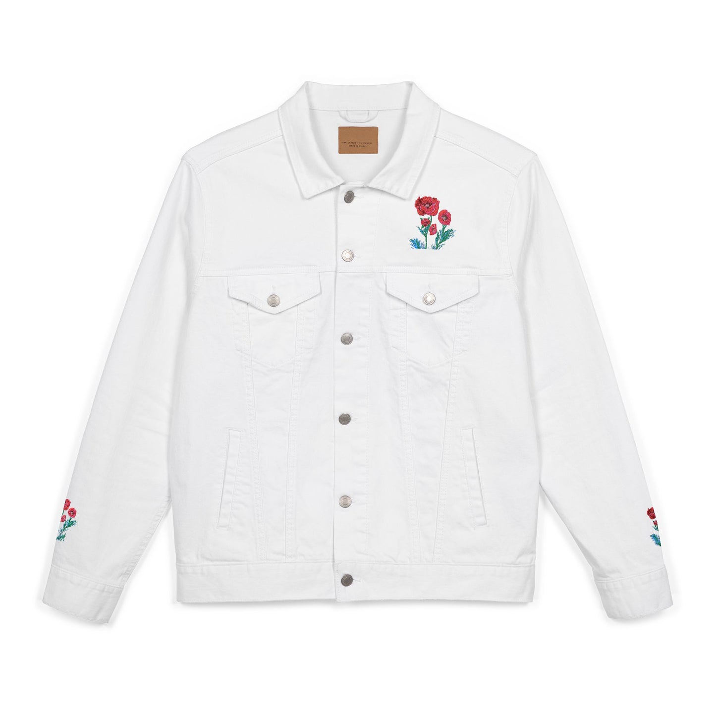 Poppies! Embroidered Jacket