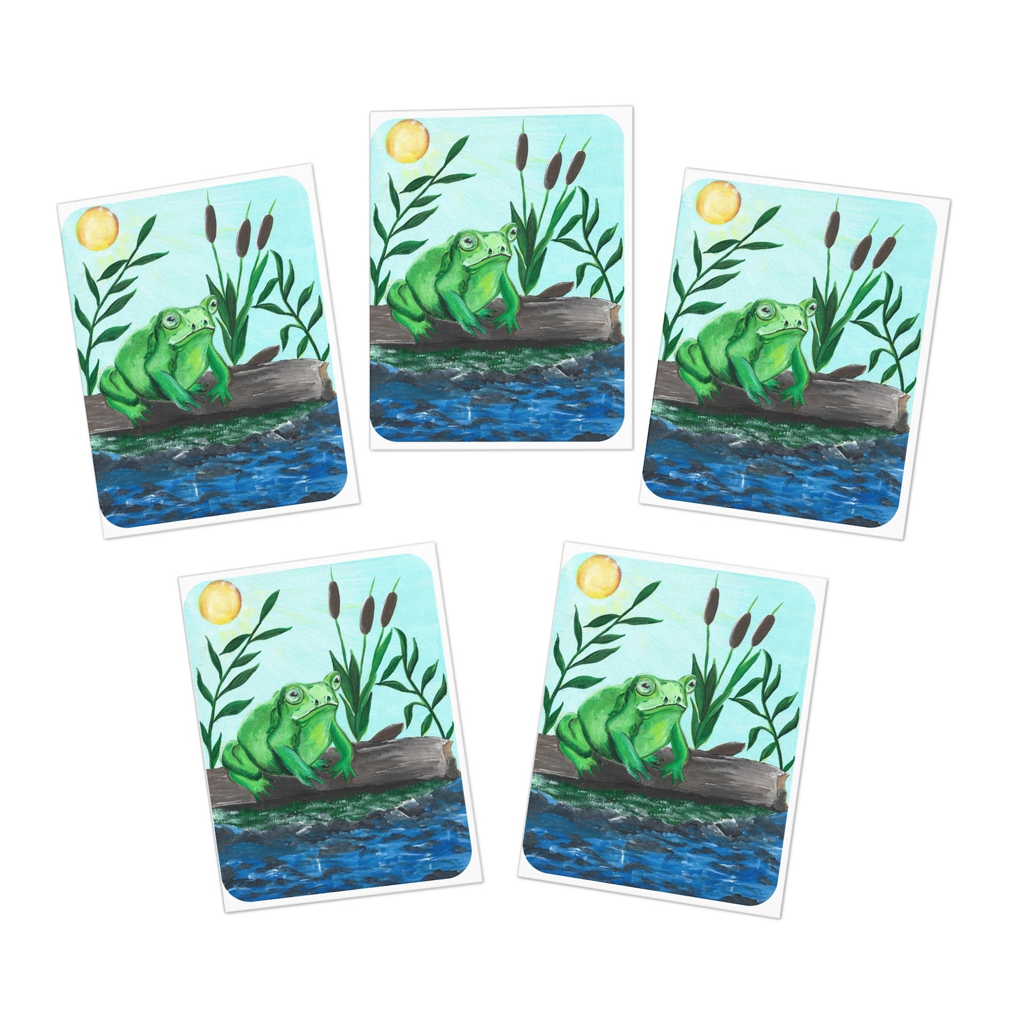 Froggy! Greeting Cards, 5-Pack