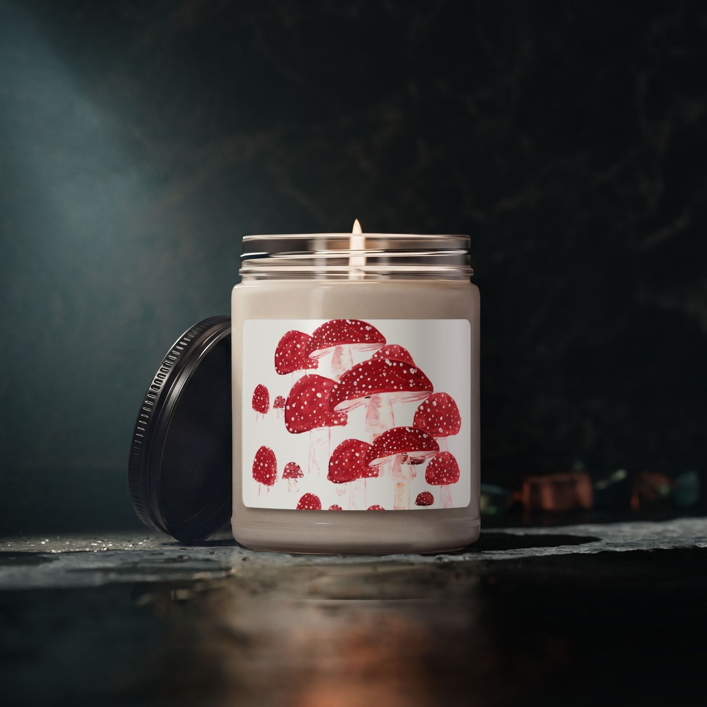 Red Speckled toadstool Mushrooms Soy Candle | 9oz