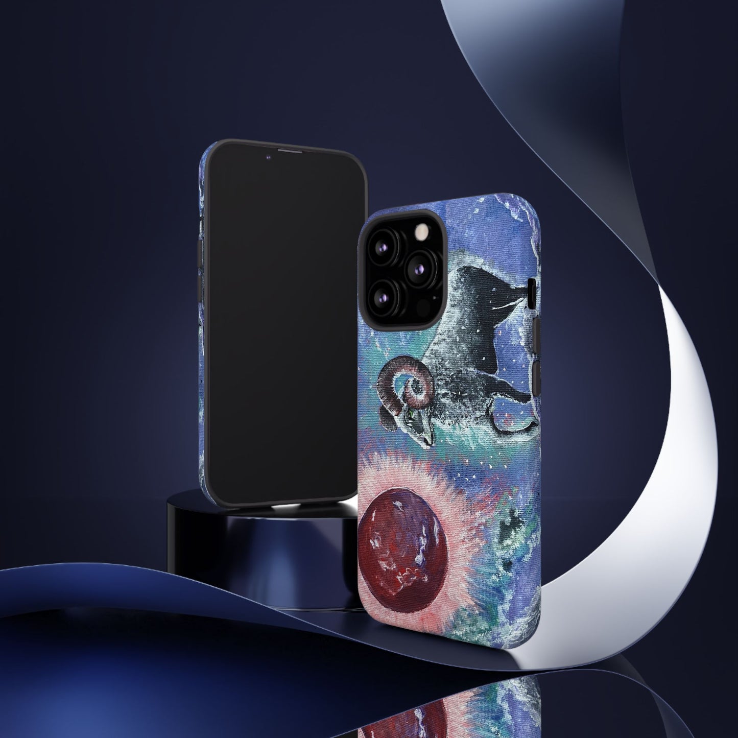 Tough Phone Case Aries Design by Dive Up