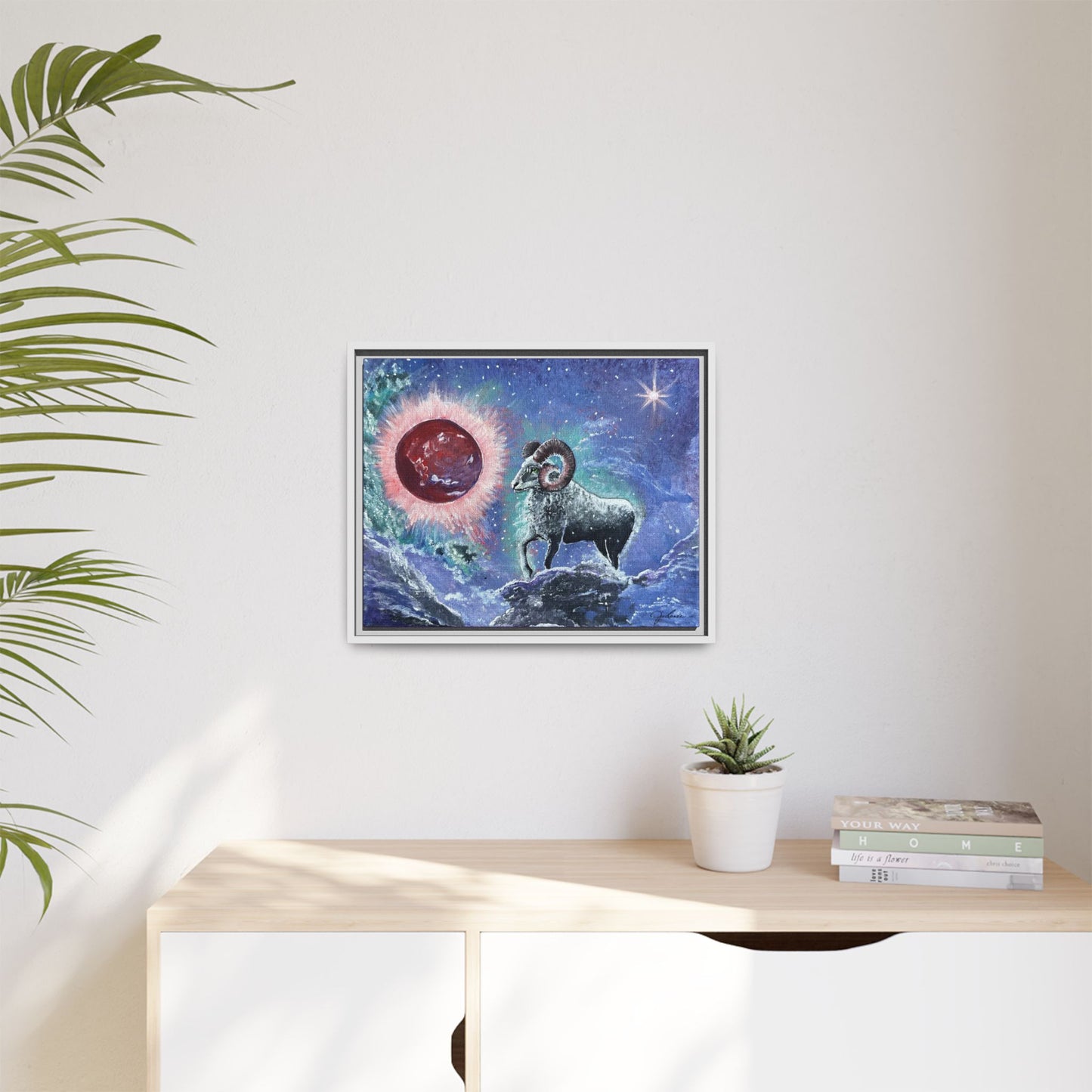 'Aries Ascending' Framed Canvas Print