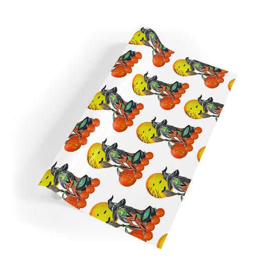 Gift Wrapping Paper Rolls, Halloween Witch Moon Jack-o'lanterns, Spooky Gift Wrap, 1pc, Festive Halloween Decor, Holiday Wrapping Paper,