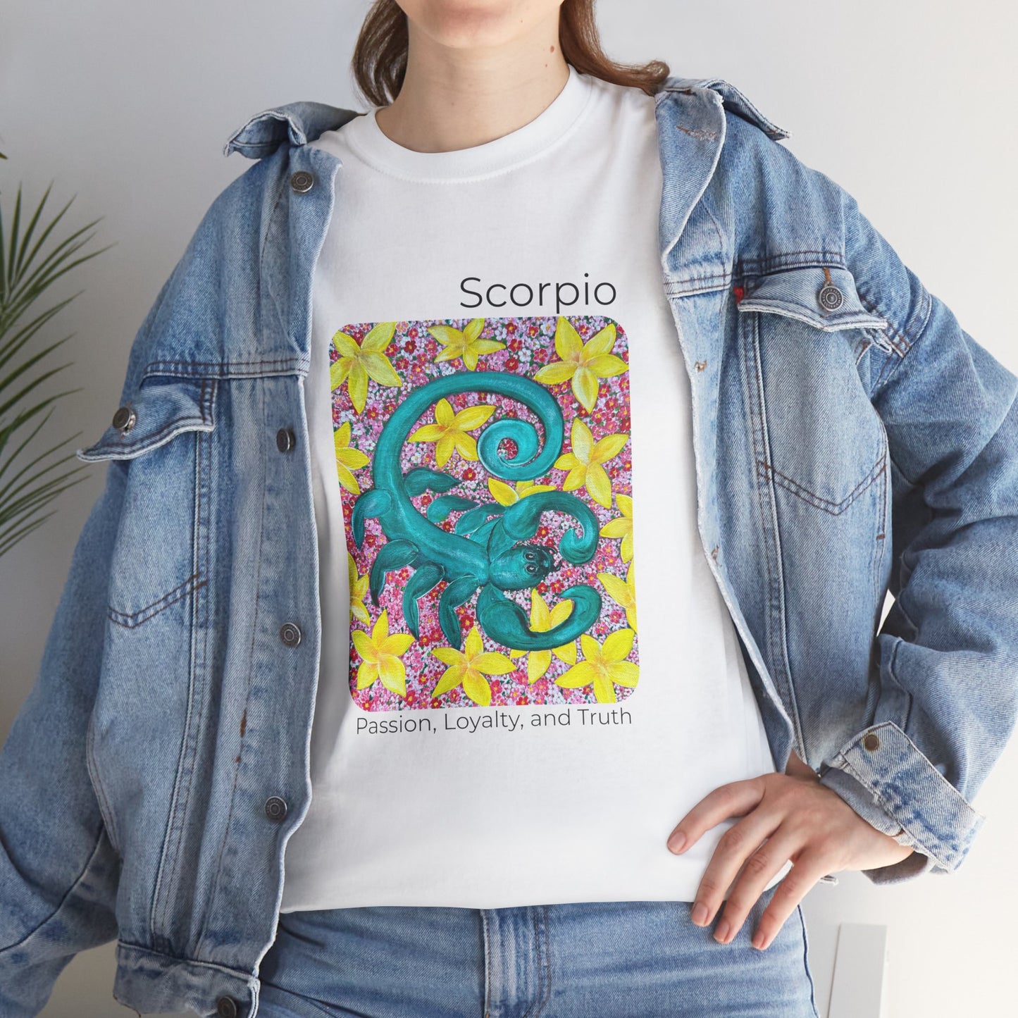 Scorpio Zodiac T-Shirt, Passion, Loyalty, and Truth, Horoscope Shirt, Colorful Tee, Unisex Heavy Cotton, Gift for Astrology Lovers, Birthday