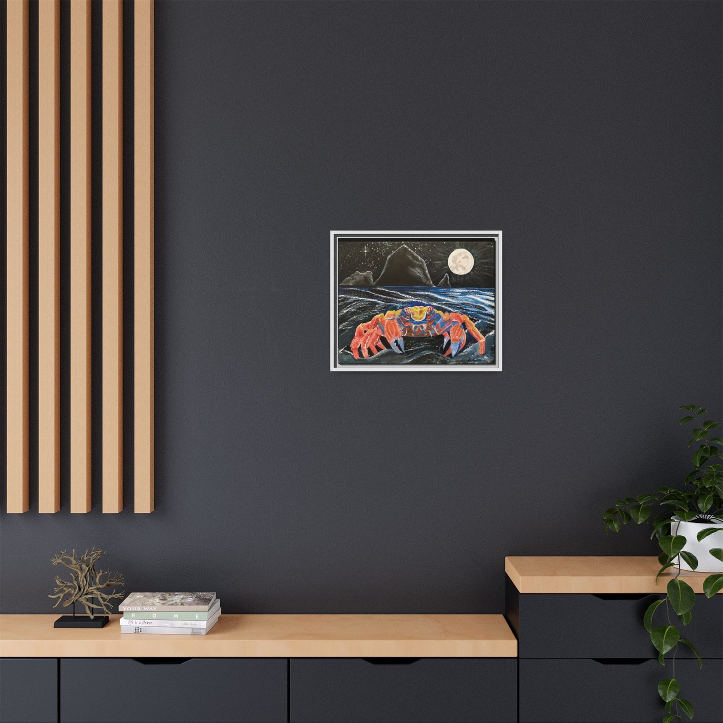 For the Love of Cancer - Zodiac inspired Framed Canvas Print