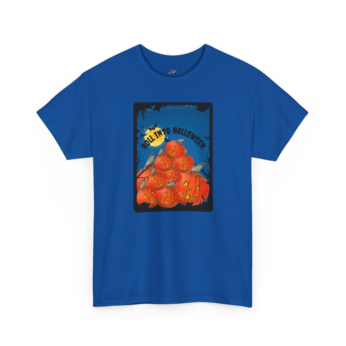 Pumpkin Pile T-Shirt | Halloween Jack-o'-Lantern Illustration