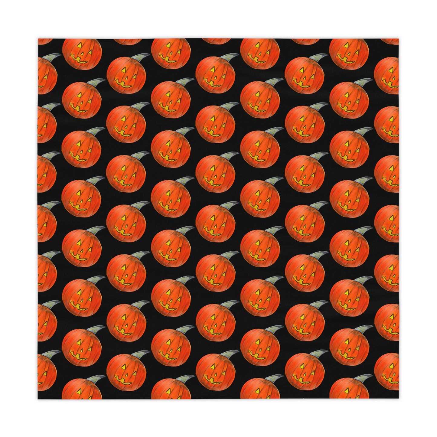 Jack-o'-Lantern Pattern Tablecloth | Halloween Pumpkin Tablecloth