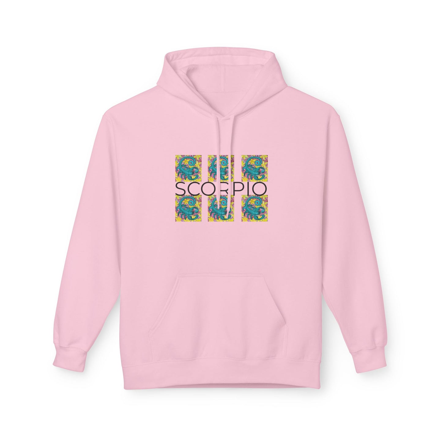 Scorpio Fleece Hoodie, Zodiac Sweatshirt, Astrology Pullover, Star Sign Gift, Horoscope Clothing
