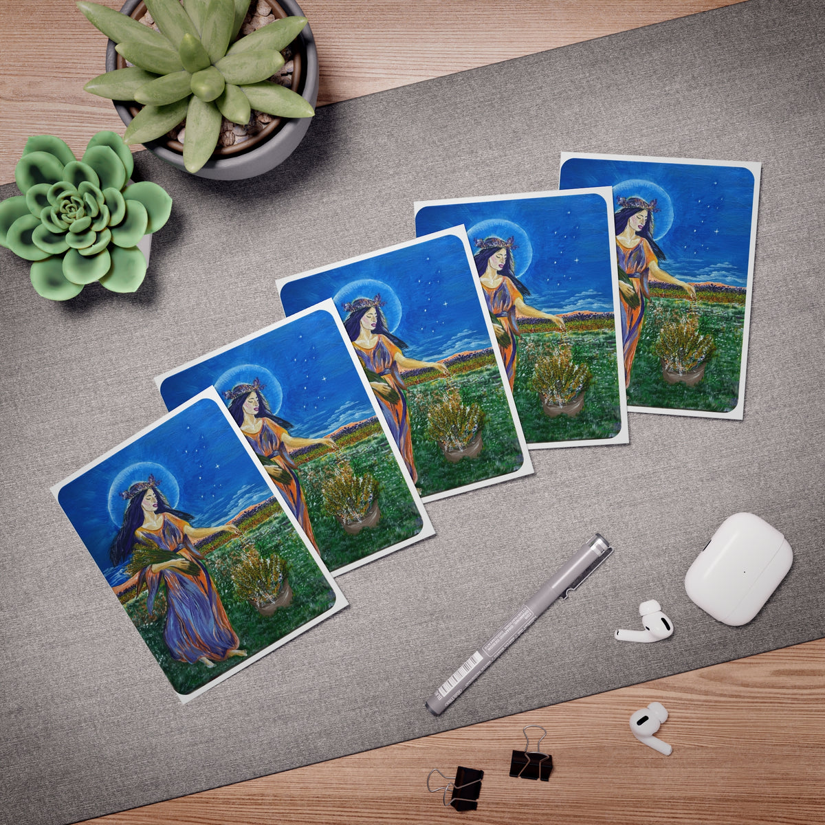 Virgo Greeting Cards Zodiac Collection - (5-Pack)