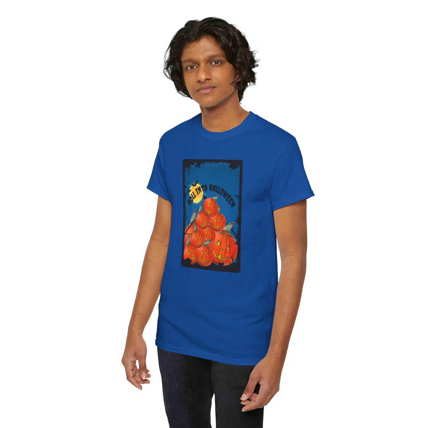Pumpkin Pile T-Shirt | Halloween Jack-o'-Lantern Illustration
