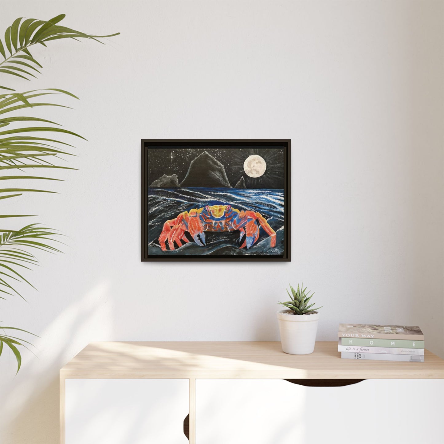 For the Love of Cancer - Zodiac inspired Framed Canvas Print