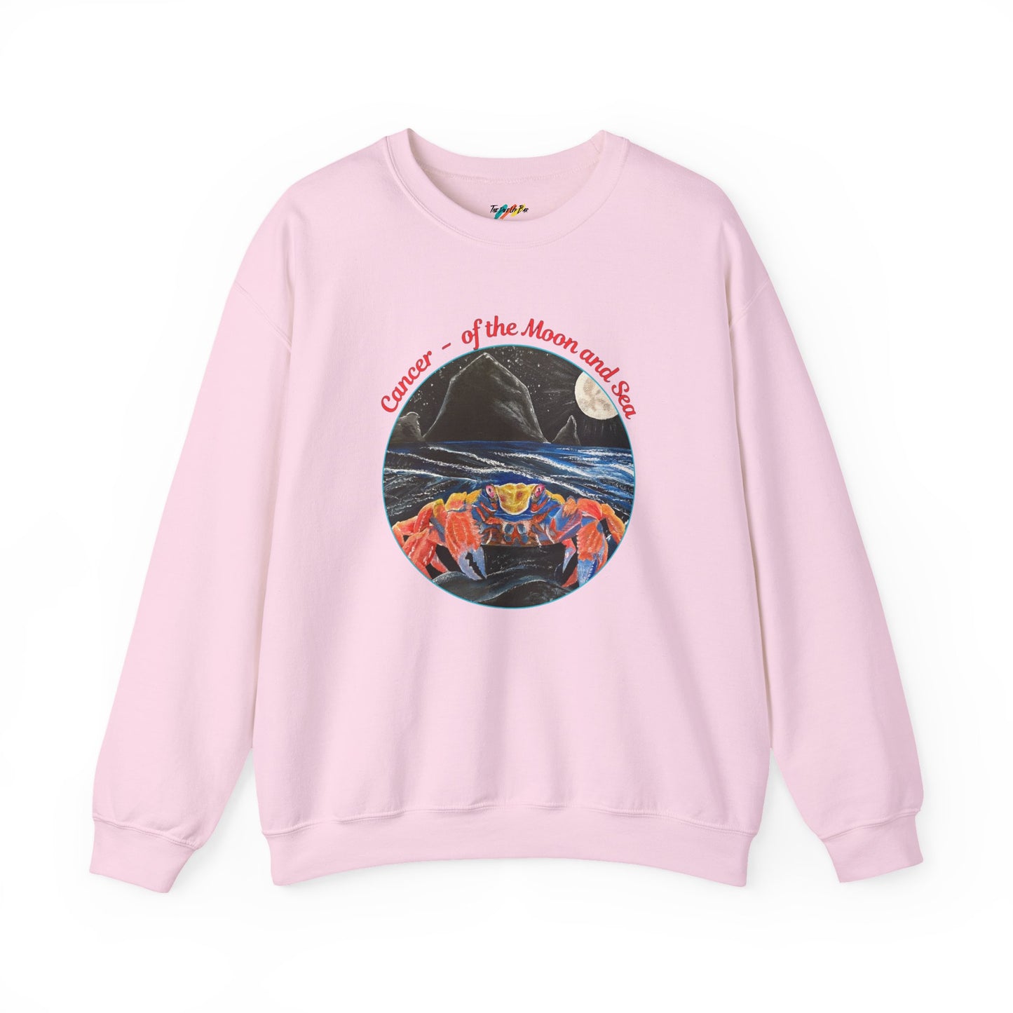 Cancer of the Moon and Sea Crewneck - Sweatshirt Inspirational and Colorful