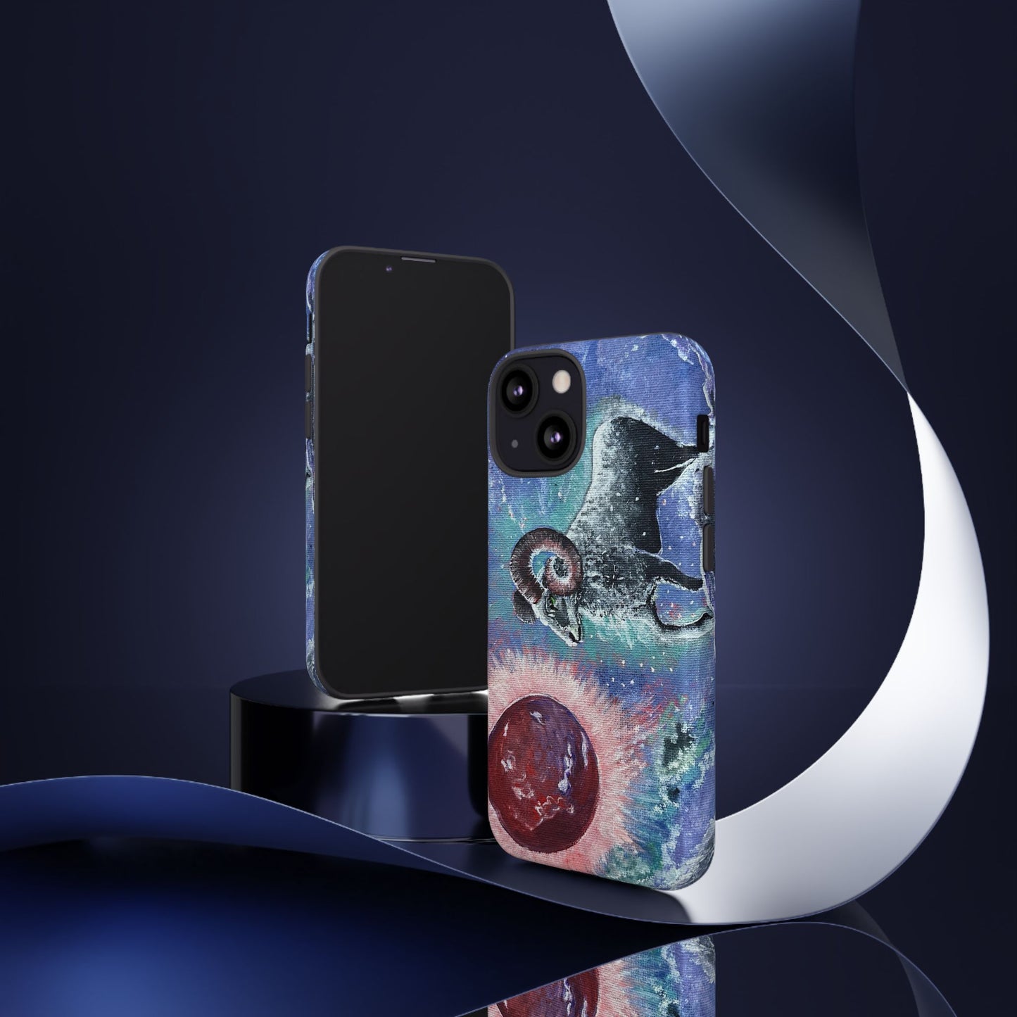 Tough Phone Case Aries Design by Dive Up