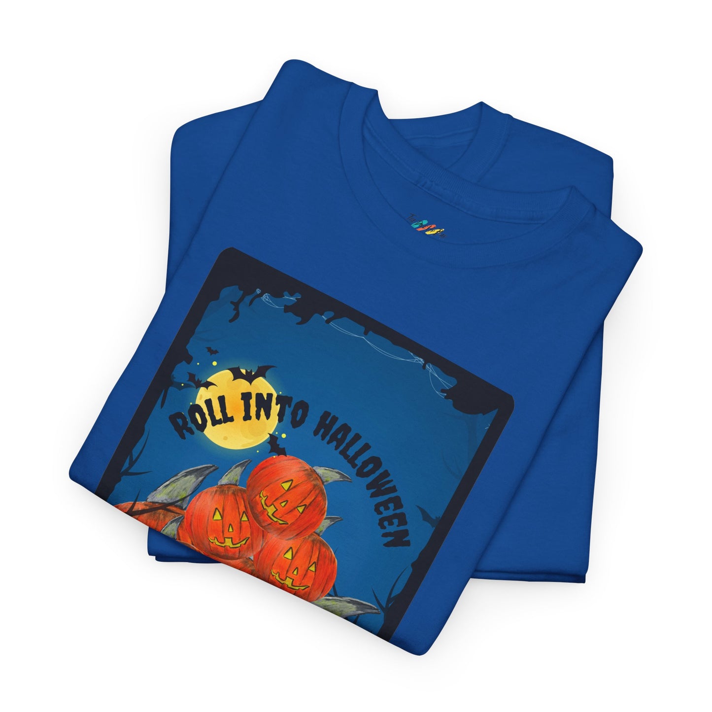 Pumpkin Pile T-Shirt | Halloween Jack-o'-Lantern Illustration