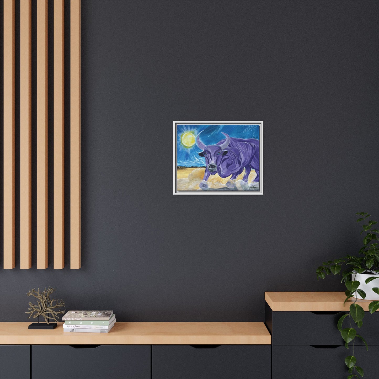 'Cecil's Taurus' Framed Canvas Print